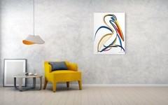 Pelican 7 – Original Abstract Acrylic Painting on Canvas