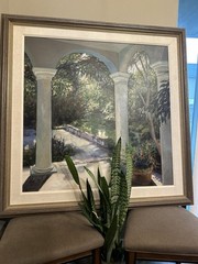 Iona Hepper Signed Autographed 40×40 Custom Framed “View Of The Terrace” #65