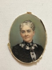 ECKARDT A.L. GERMAN ARTIST MINATURE PORTRAIT OF A LADY