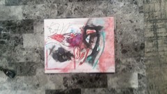 Non-objective Abstract Interactive Mixed Media Canvas Original Artwork 11×14