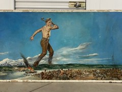 🔥 Amazing Vintage Hollywood Old Western KIRK DOUGLAS The BIG SKY Movie Painting