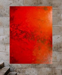Mark Little Original Giant Canvas Painting 84”X62” (7 Foot) Abstract Modern XL