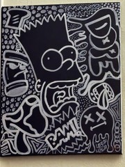 Acrylic Graffiti BART pop art