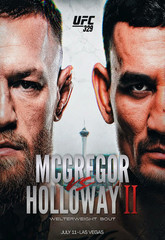 Conor McGregor vs Max Holloway 2 UFC Poster Rematch MMA Fight Art Print