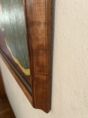 Hawaiian Painting By ETHEL ROEHRIG, expensive Martin & MacArthur Koa wood frame