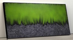 Aurora Borealis Original Abstract Painting large 48″x24″ Gallery Deep Canvas