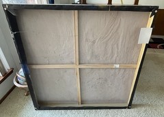 Large Modern Abstract Wall Painting 50x50x3 Inches 14 Lbs. Signed. Beautiful.
