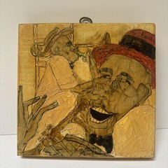 Vintage Jazz Band Painting Musicians New Orleans African American Portrait