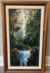 Original Hawaiian Painting by Listed Artist Michael Tapp **Tropical Rainbow**