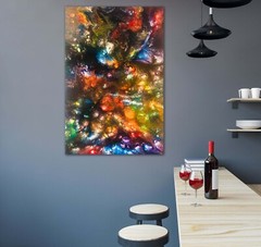original abstract paintings on canvas 24 x 36 x 1.5 acrylic resin multi colored
