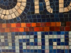 Large (7′ x 5′) Oil/Canvas Mural. 53rd Street Subway Mosaic. NYC. by Craig Lee.