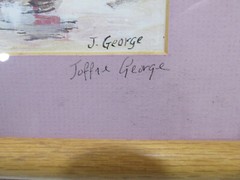 3 J. GEORGE Artist Carribean Culture Pictures-Signed