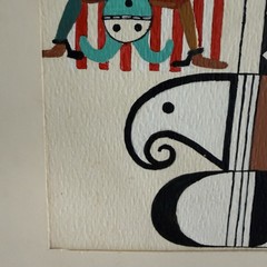 Original Hopi Katsina Painting Signed Robert S Albert ’82 Framed Native Art IAIA
