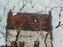 Vintage Oil Painting Impressionist by Van Gake Old European Countryside Ukraine