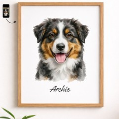 Custom Pet Portrait From Picture Custom Dog Portrait Custom Pet Portrait Pet