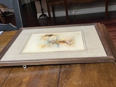 4.75″x6.75″ Butterfly Watercolor by Jerry Seagle Earthtones in 9″x 11.75″ Frame