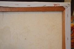 Japanese Asian Geisha Cherry Bamboo Art 20″x24″ Signed Original Painting VTG 80s