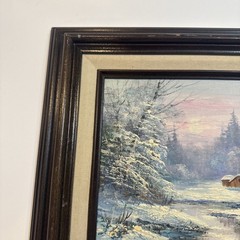 Jamison Winter Landscap Oil Painting Signed