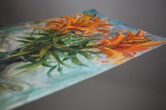 GERRY MILLER.Original Artwork Flowers Watercolour on Paper.24x32cm.No Frame.
