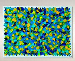 Mikol Merlin Signed Original Abstract Painting MCM Mid_Century Modern Style Art