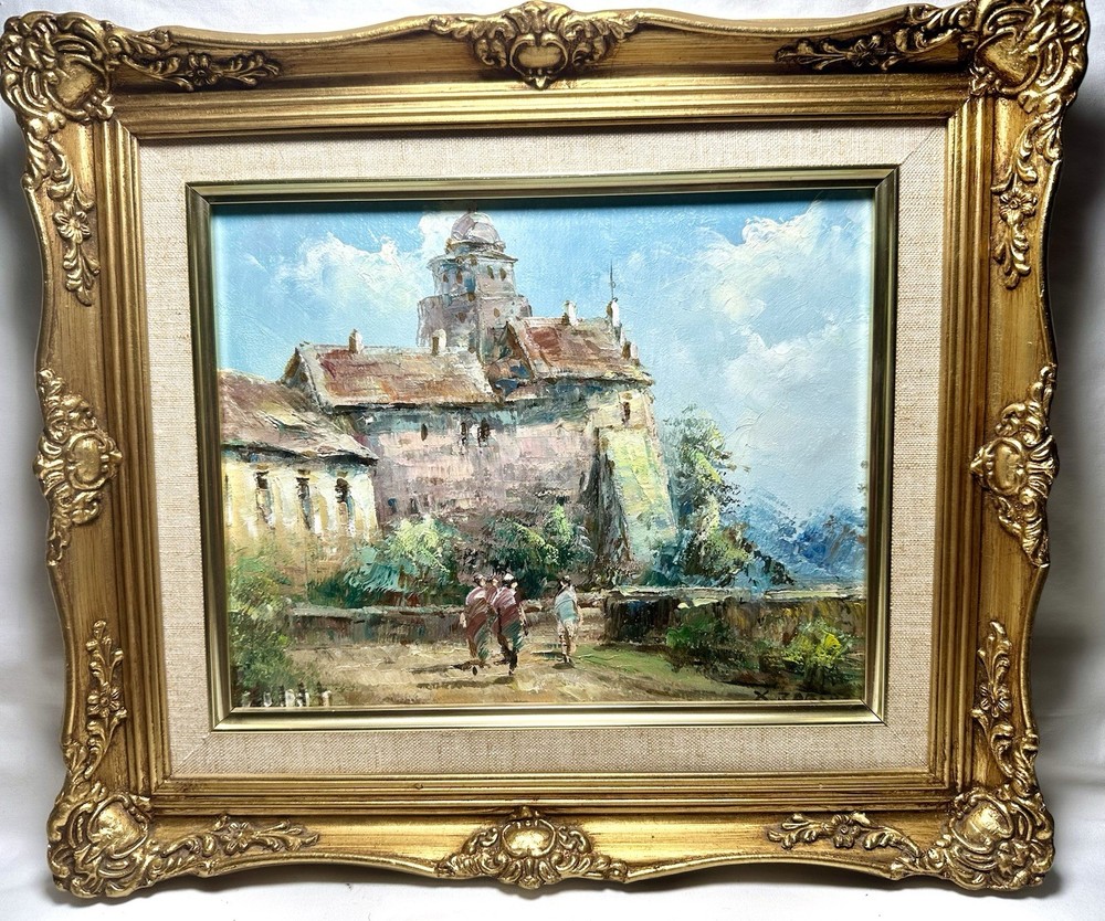 Xavier Rabous Original Impressionist 8×10 Oil Painting