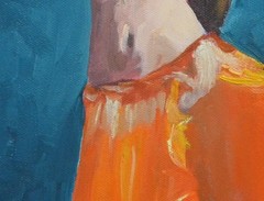 Original Oil Painting 18×14 Contemporary Wall Art Decor Figurative Dancer