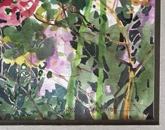 Original Watercolor Floral Painting Signed Phyllis Garoutte Brackett | Taos NM