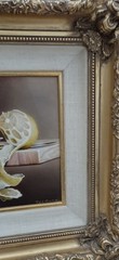 Gardner Museum Quality Still Life, Tea and Peeled Lemon, Mysterious, Unusual