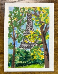 ACEO Hand Painted Art Card. Signed By Artist. 2.5 x 3.5”