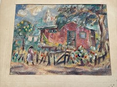 Ivan Messenger Painting Historic Old Town San Diego Mission Landscape Wpa Era