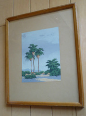 WORDEN BETHELL, LISTED EARLY CALIFORNIA CALIF SILKSCREEN DESERT PLEIN AIR PRINT