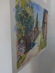 Watercolour Painting. Original. 35x26cm, Landscape, Heinersdorf. No Frame –