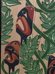 Gary Giovane Painting on Cedar The Four Guardians Washington Fusion Artist