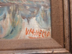 Original Signed MARCELLO VIANELLO OIL PAINTING St. Mark’s Basilica Venice Italy
