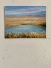 NEW LANDSCAPE OIL PAINTING 16x20inches OIL ON CANVAS BY GINA VANN UNFRAMED