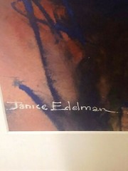 Original watercolor painting signed Artist Janice Edelman 21in X 30In Framed