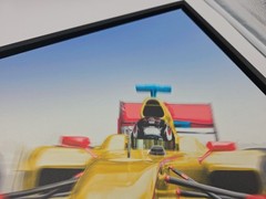 Formula 1 Inspired Painting. Acrylic On Canvas Framed Art. 21.5in. X 19.5in.