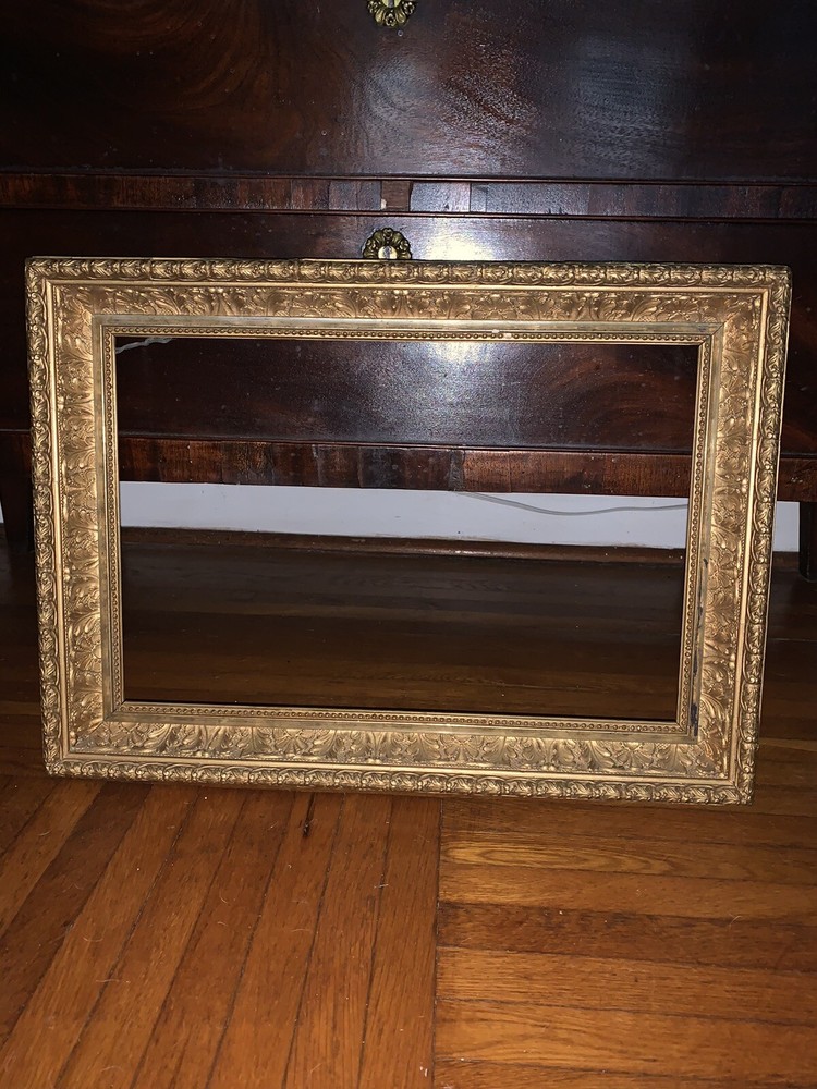 Antique Gold Wooden Frame 21” x 16”