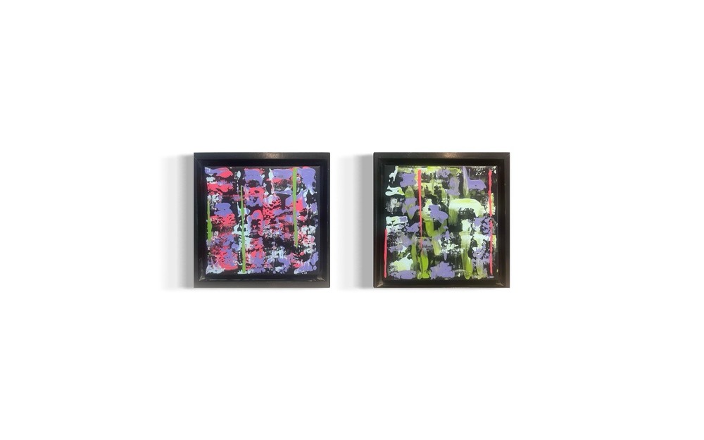One Of A Kind Original Paintings. Set Of Two