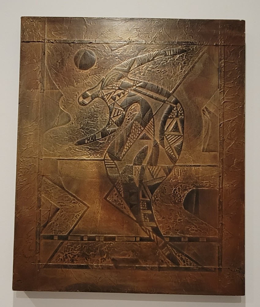 Rare Neal Doty Original Mixed Media Painting on Canvas from Palm Springs