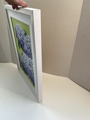 Original Floral Art Artist Signed Blue Hydrangeas Framed