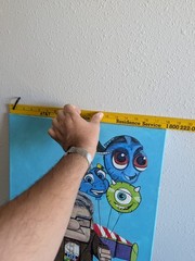 Original Hand Painted Pixar Inspired Canvas Art 24×18 Up Toy Story Nemo