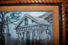 FRAMED ORIGINAL OIL ON CANVAS EL TEMPLETE OLD HAVANA, CUBA ARTIST: HECTO VIDAL