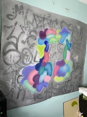 5×4 FEET – LARGE HANDMADE MODERN ART PAINTING ORIGINAL ABSTRACT GRAFFITI DECOR