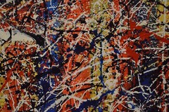 Jackson Pollock style canvas￼￼￼ Painting 81” X 62” XL (6ft. 9in.)Abstract,Modern