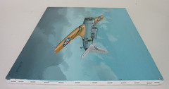 Raymond Waddey 2008 Painting on Canvas of US Navy Vought SB2U Vindicator 16″x20″