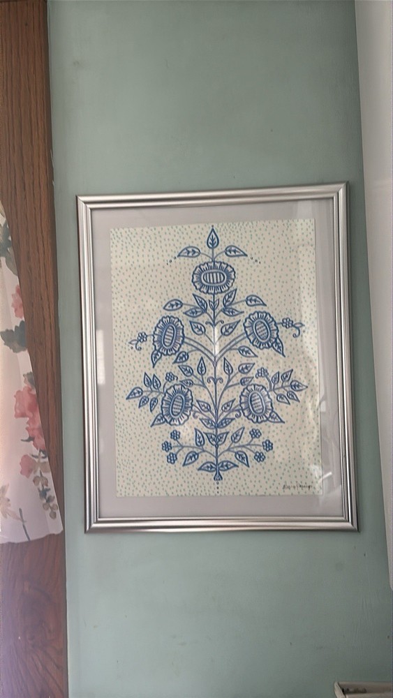 Original Acrylic Painting, Floral, Framed 8”x10” by Sara Jessup (SJessupArt)