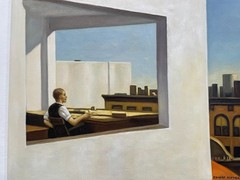 Edward Hopper painting – Man in Office