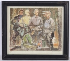 Anatoli Dovzhenko (1932-1991) „Partisans“, Watercolor, 1965 (1)