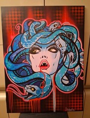 Original Medusa Painting – 30 x 40 Inches – Hand Painted Original Canvas